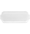 "Infini White" rectangular cake platter