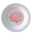 MELAMINE TABLEWARE DESSERT CORAL (6 PCS)